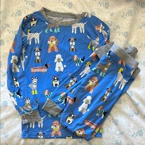 Little Sleepies Blue Dog Print Pajamas